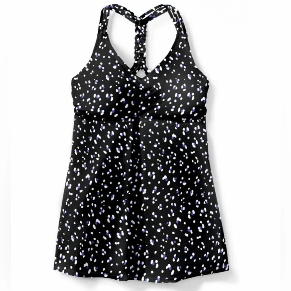Nwt Braided Racer Back Tankini Top Swimsuits For All longer length Size 14